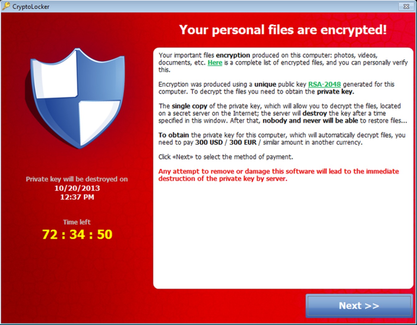 Worm Ransomware