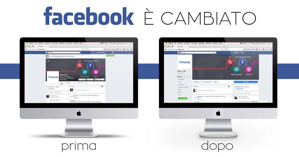 Facebook è cambiato