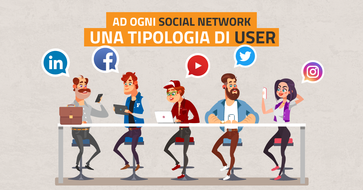 Ad ogni social network una tipologia di user