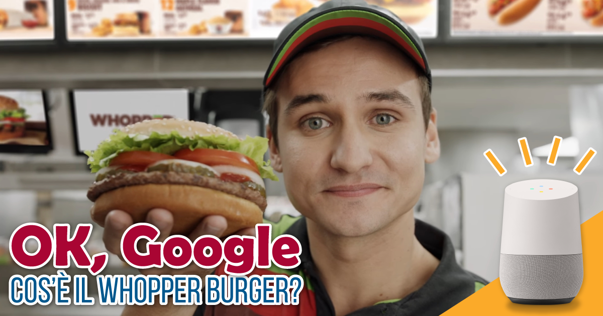 Burger King e il marketing invasivo che prende in giro Google